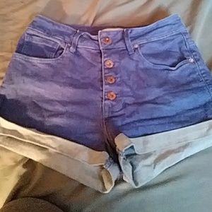High rise shorts